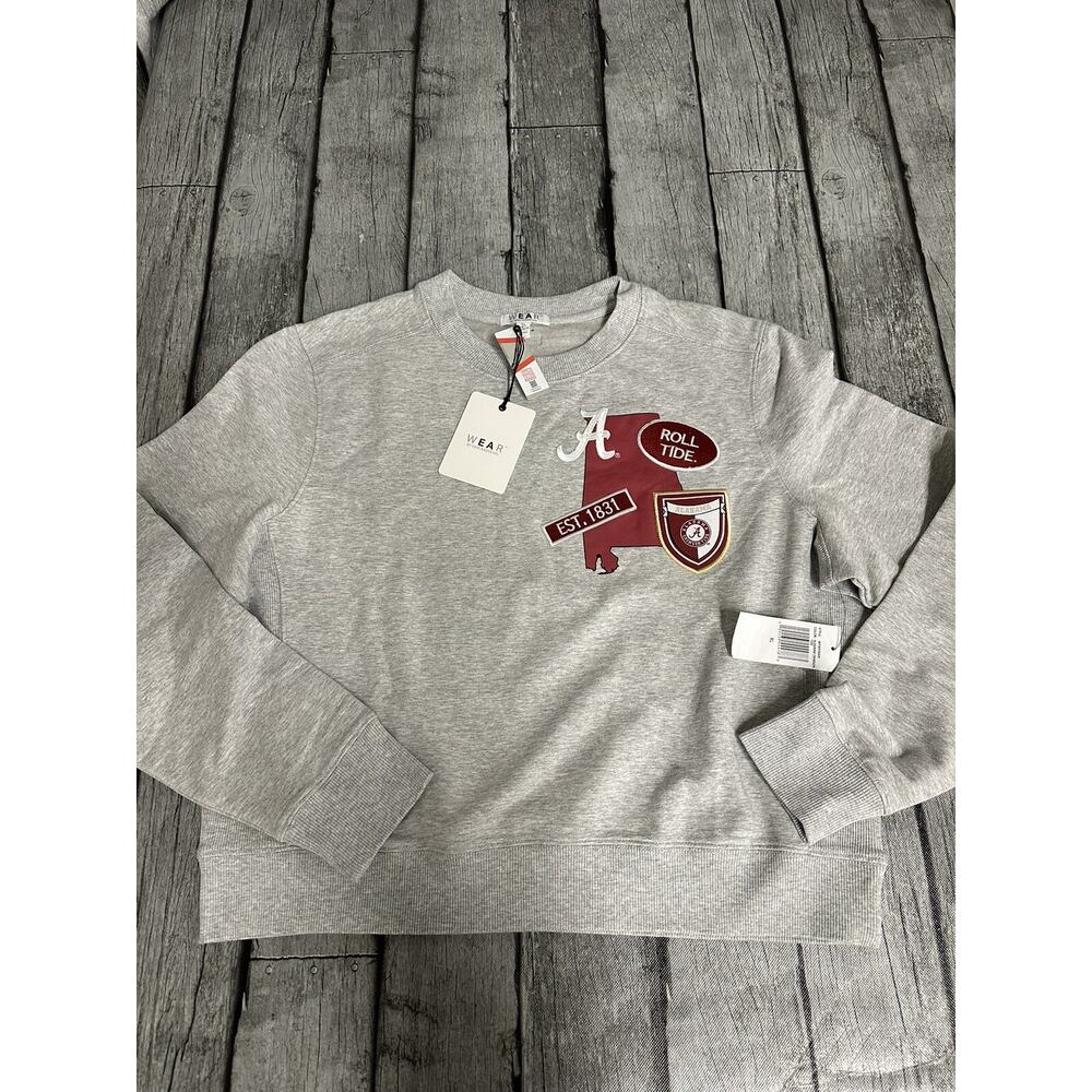 NWT Women’s Wear By Erin Andrews Alabama Crimson Tide Crewneck Crop XL Sweatshir